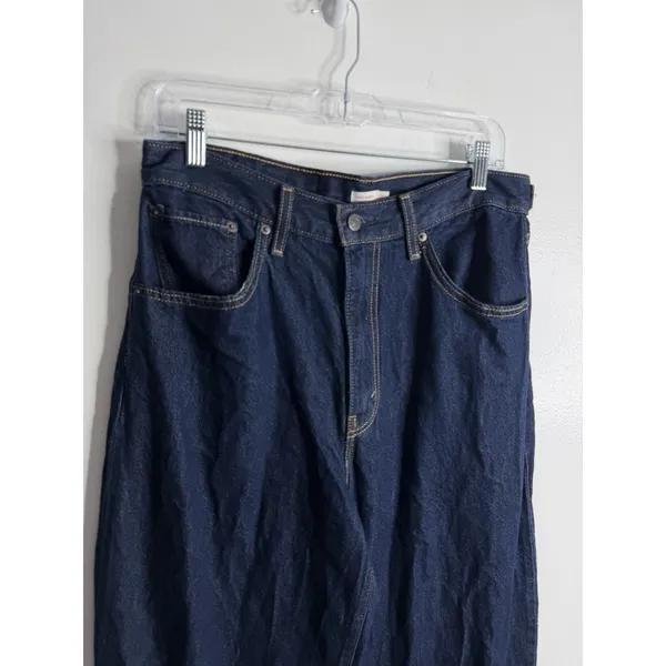 NEW Levi's Cinch Baggy Jean High Rise Dark Wash 30 X 31 Normcore 90s Minimalist - Image 8