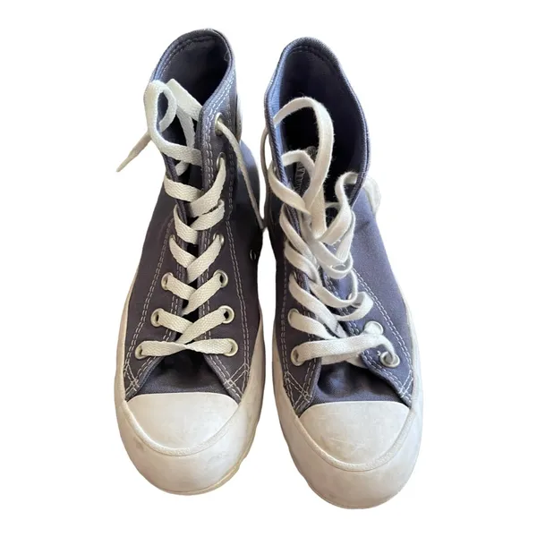 Converse Chuck Taylor Navy Blue High Top Platform Size 6.5 - Image 2