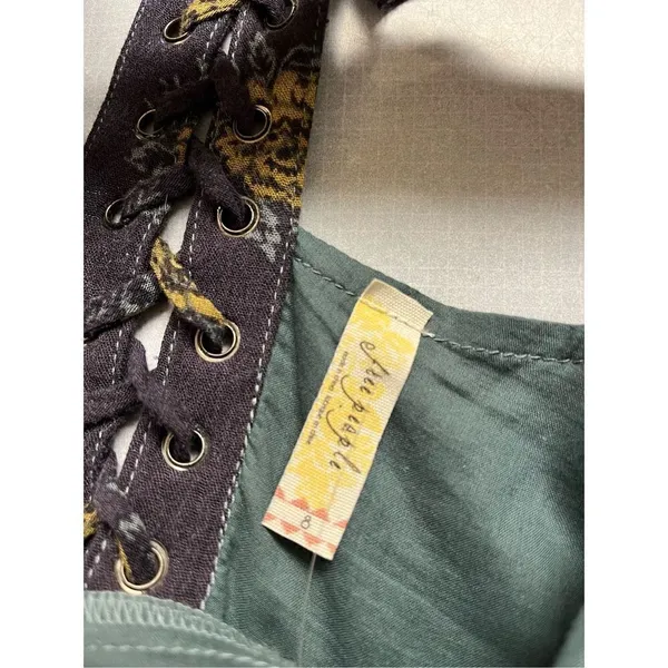 Free People maxi dress ties up back sz 8 - Image 7