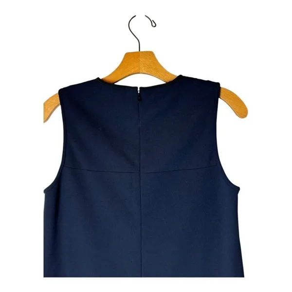 Anthropologie 4C Dress‎ Women 6 Navy Blue Black Lace Detail A Line Shift Mini - Image 4