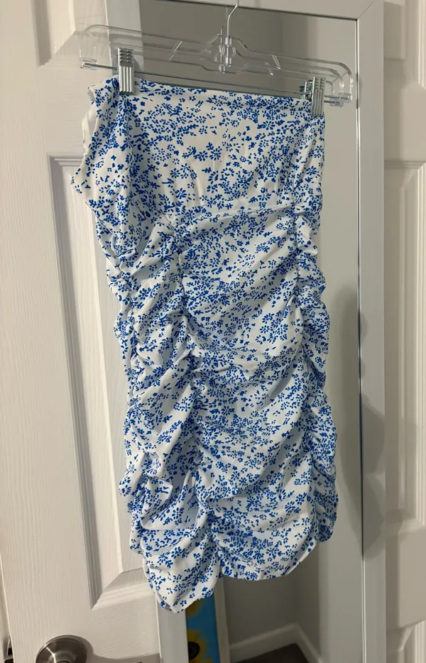 One shoulder floral mini dress - Image 3