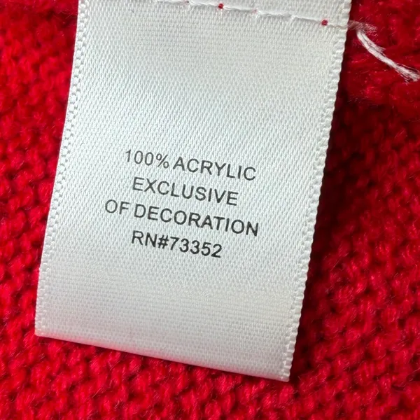99 Jane Street Womens Size XL Christmas Santa Vest Red Candy Pocket Open Front - Image 5