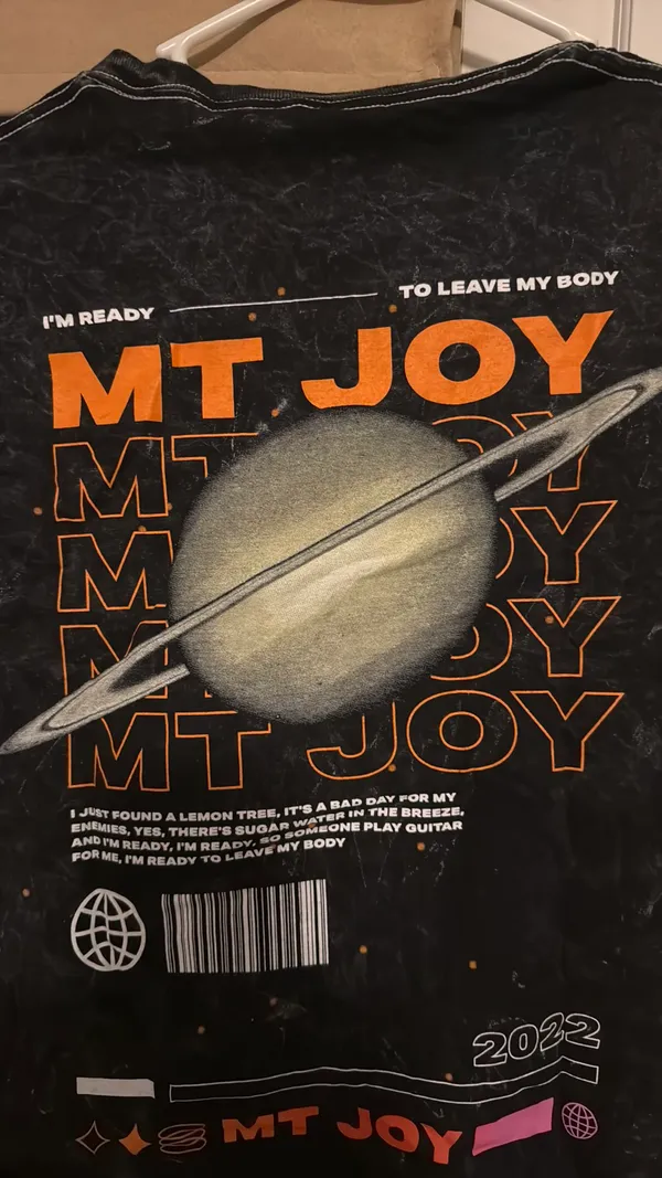 Mt. Joy T Shirt Black Size M - Image 2