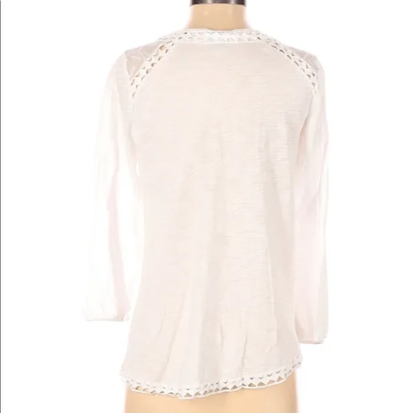 LUCKY BRAND small oversized basic white blouse - Image 4
