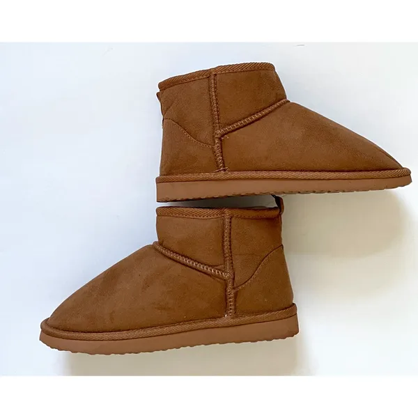 MIA Faux Fur Bootie Lightweight Winter Warm Boot Brown Size 6.5 NEW - Image 6