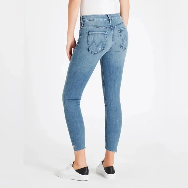 Mother Denim Looker Step Ankle Fray Jeans‎ in Where There's Smoke - Image 2