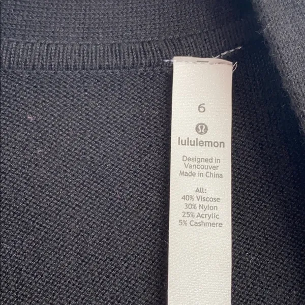 Lululemon Black Knit Cardigan - Image 4