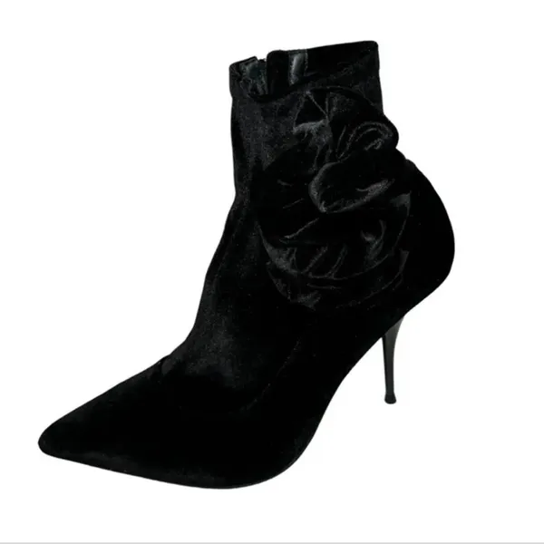 JEFFREY CAMPBELL Florette Velvet Stiletto Bootie Size 5.5 New w/o Tag MSRP $165 - Image 4