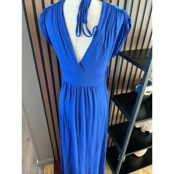 Cameo blue maxi dress size small size tag missing beach dress - Image 5