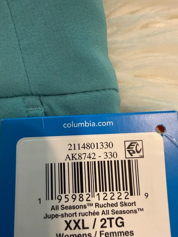 Columbia Teal Athletic Skort with Side Drawstrings size XXL brand new - Image 4