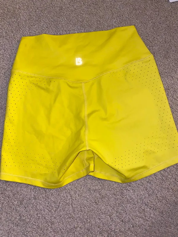Buffbunny Yellow Biker Shorts - Image 3