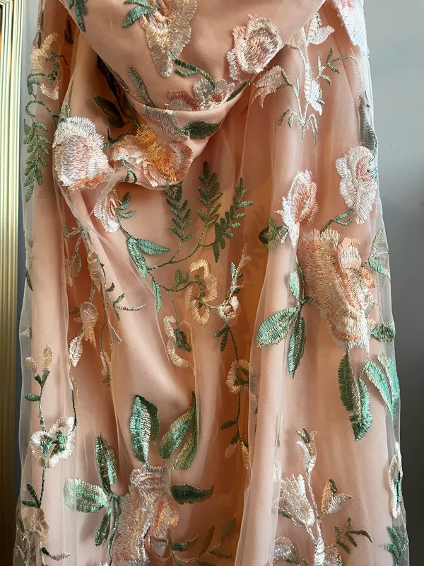 Lulus Budding Blossoms Blush Pink Floral Embroidered A-Line Maxi Dress - Image 8