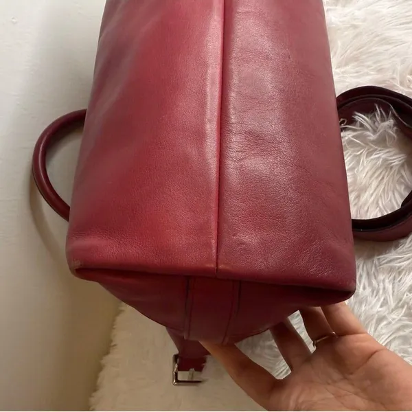 COACH Legacy Molly Duffle tote satchel purse handbag Cognac Glove Leather - Image 5