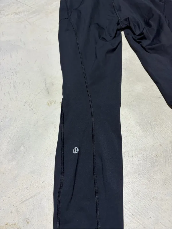 Lululemon Black final lap crop Athletic Leggings 8 - Image 8