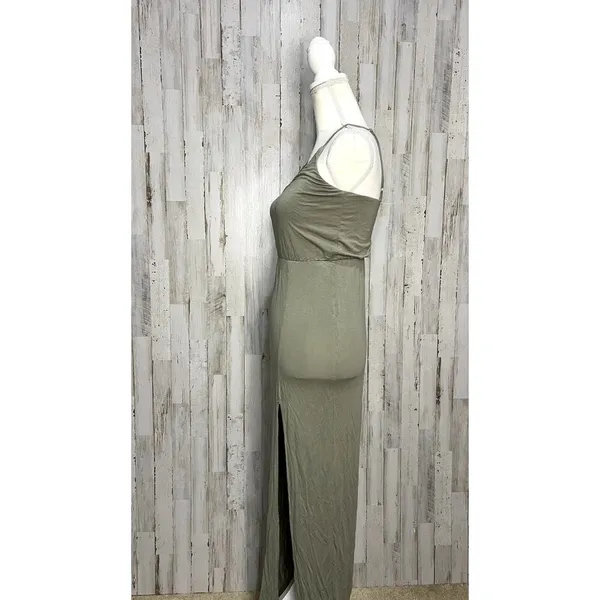 Lulus Women's XS Olive Green Maxi‎ Dress Party Cocktail Summer - Image 10