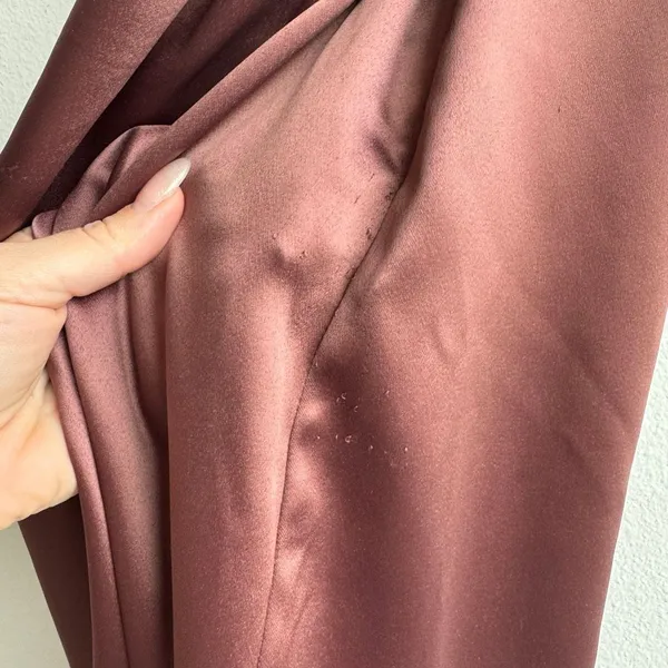 Anthropologie BHLDN Selena Strapless Ruched Chocolate Brown Midi Dress SZ Small - Image 8