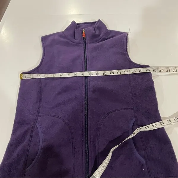 Woolrich Purple Sleeveless Full Zip Fleece Jacket Vest Size S‎ - Image 10