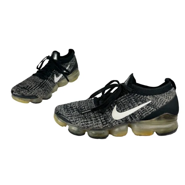 Nike Air VaporMax Flyknit 3 Athletic Running Shoe Sneaker Sz 9 Womens Black - Image 3