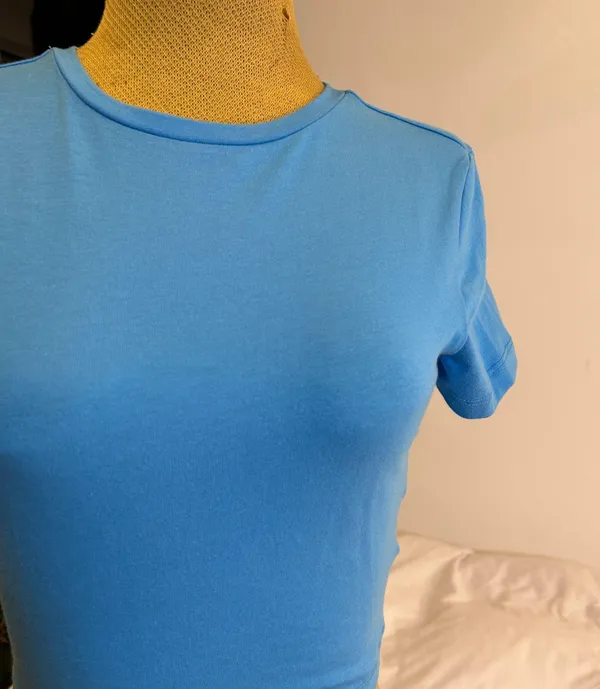 Wild Fable Sculpting crop top in blue - Image 2