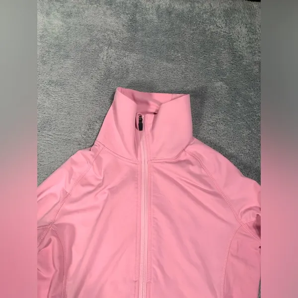 Peter millar element wicking 50+ upf Pink Full-Zip Women's sweatshirt small - Image 4
