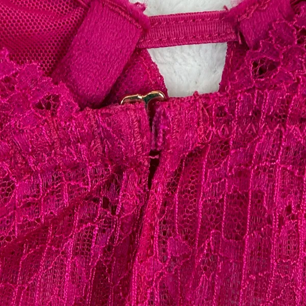 Intimately Free People Fuschia Fantastic Lace Bralette OB1070262 Pink Womens‎ M - Image 7