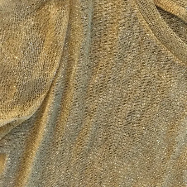 ZARA Gold yellowish sparkly sheer top never worn - Image 2