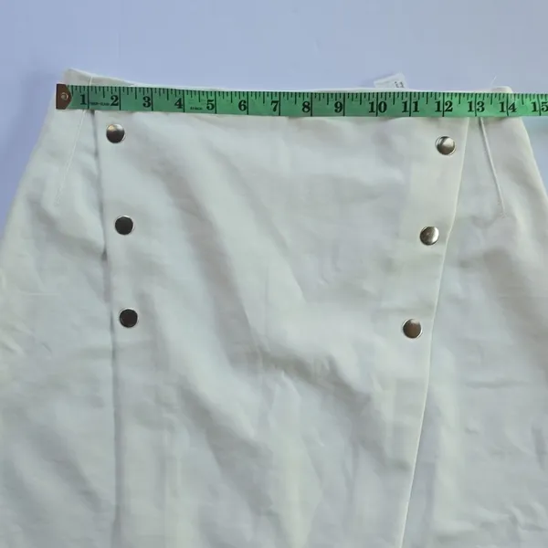 Zara -1929 NWT White Mini Skirt‎ Women's Medium - Image 5