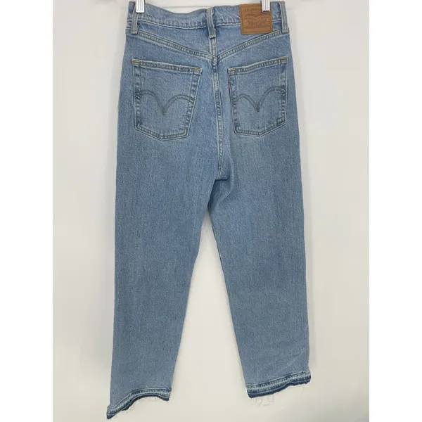 Levi's Women's‎ Ribcage Straight Ankle Premium Jeans Button Fly Size 26 Q0019 - Image 7