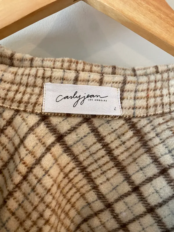 Carly Jean Los Angeles Plaid Jacket - Image 8