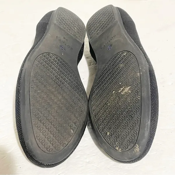 ROTHY'S Size 9.5 Black Classic Round Toe Knitted Ballet Flats - Image 7