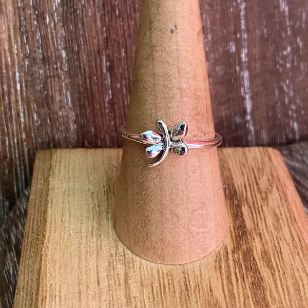 Butterfly Sterling Silver High Polished Minimalist Ring - Image 6