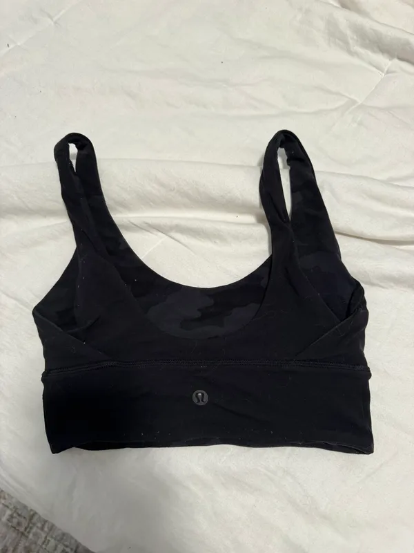 Lululemon black/camo reversible align bra size 2 - Image 3