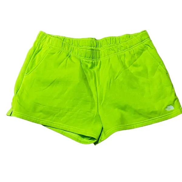 The North Face Women's Half Dome Fleece Shorts XXL Lime Green - Image 3