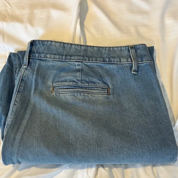 NWT J.Crew Essential‎ Wide Leg Crop Jeans Light Wash Denim Casual Boho Size 37 - Image 7