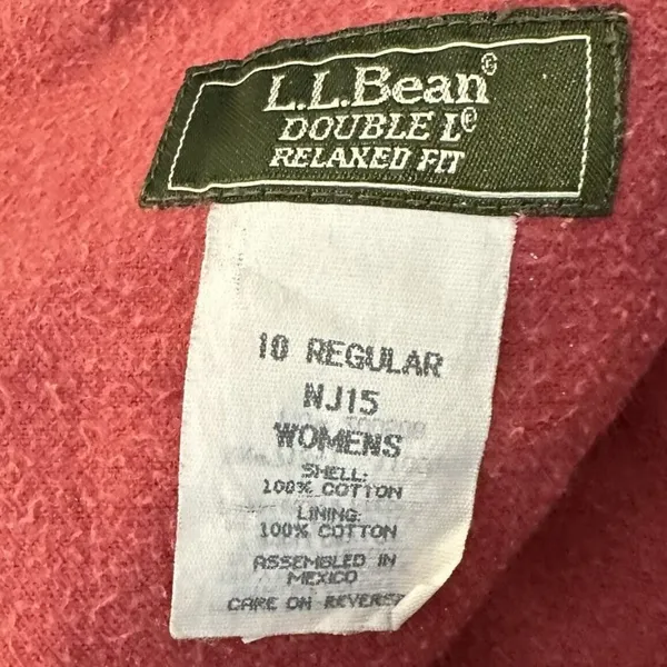 Vintage L.L. Bean Flannel Lined Double L Relaxed Fit Jeans Women's Size 10 - Image 4
