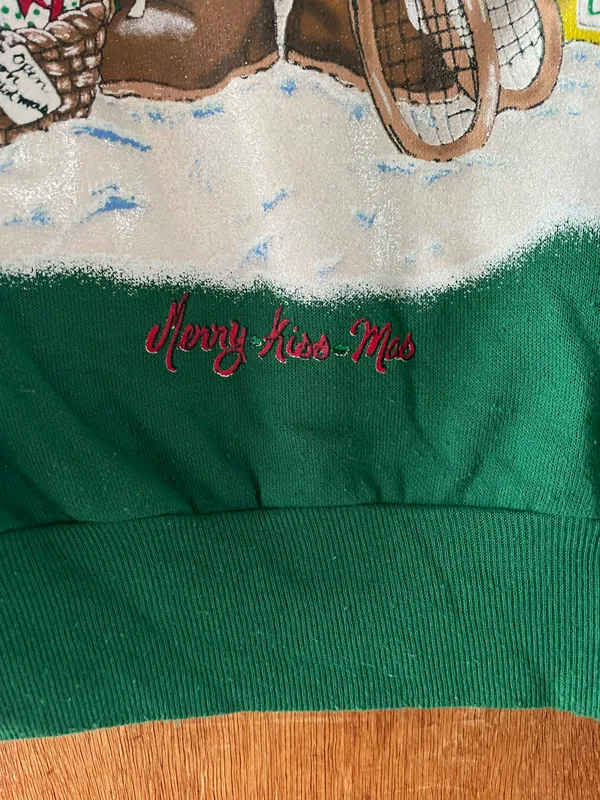 Nutcracker Vintage Christmas Sweater Crewneck Turtleneck Size Small - Image 3