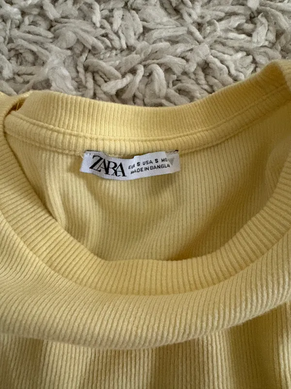 Yellow  Ruffle Top - Image 2