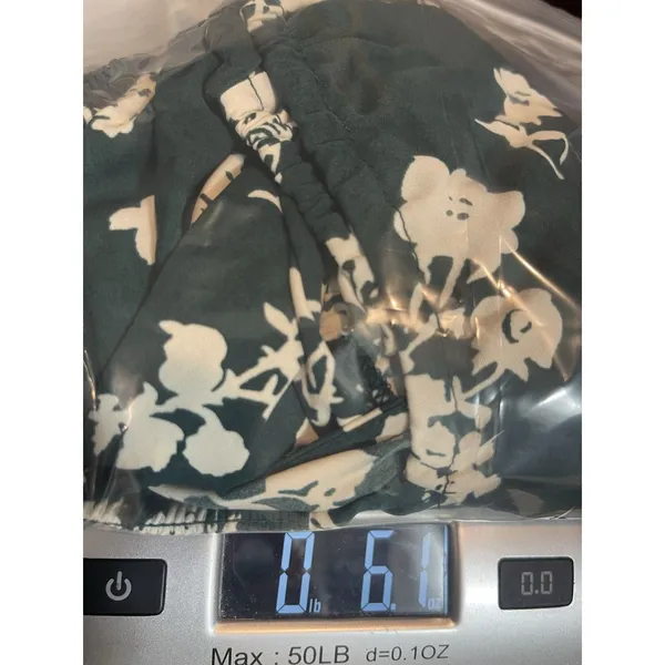 Abercrombie & Fitch Milkmaid Floral Top Green Cottagecore Puff Sleeve Smocked M - Image 12