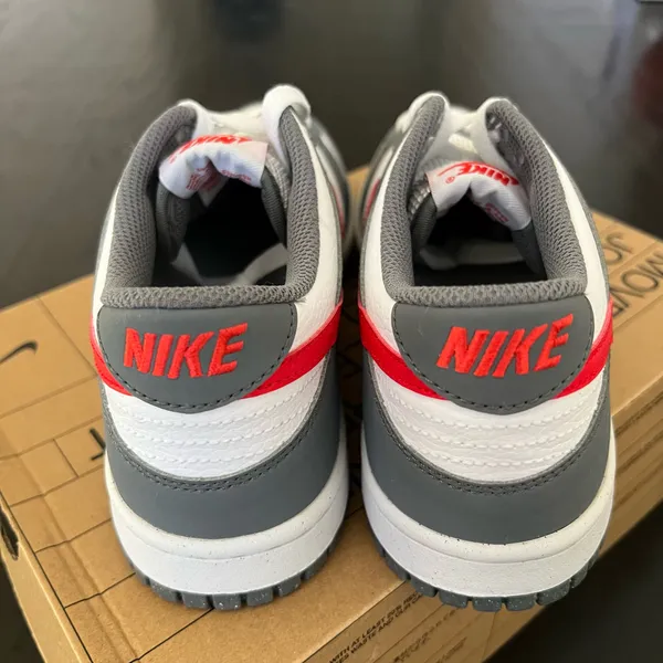 New NIKE Dunk Low Next Nature GS 'Smoke Grey Light Crimson' - Image 8