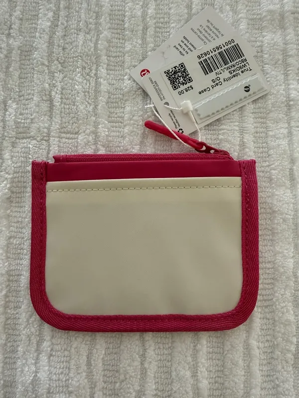 Lululemon True Identity Card Case in Raspberry Coulis/Rock Melon/True Ivory - Image 3