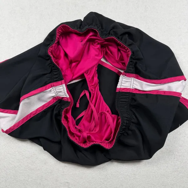 Nike Dri-FIT Running Shorts Women’s Large Black Pink Lined Athletic Shorts - Image 4