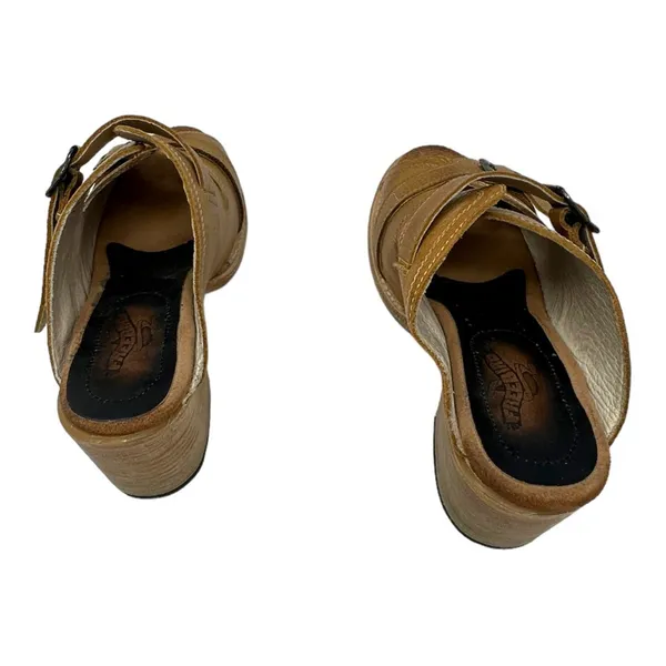 Freebird Caprice Leather Buckle Mule Sandals Brown Boho Womens Size 10 - Image 4