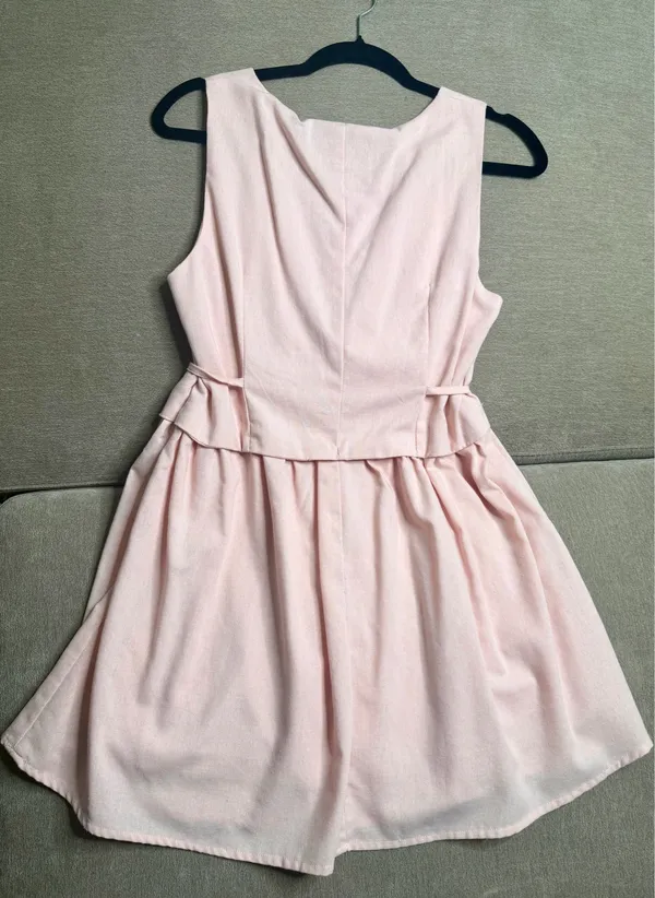 Paper Heart Women’s Pink Dress Tie Waist - Image 4