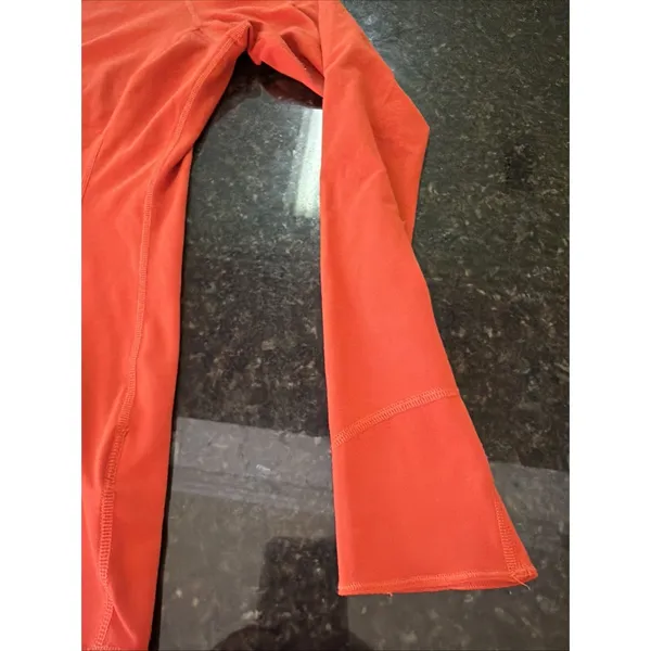 Mountain Hardwear Women's Orange Performance Hoodie Running Hiking Sz M Shirt - Image 5