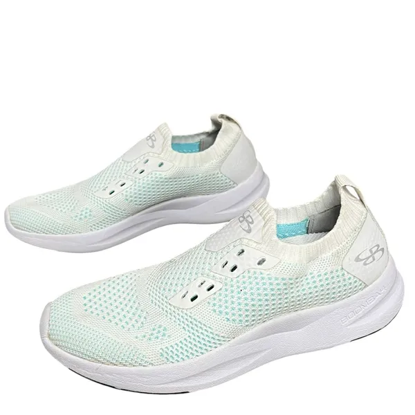 Boombah Sneakers Womens 6 White Mesh Knit Running Walking Athletic Casual‎ Shoes - Image 2