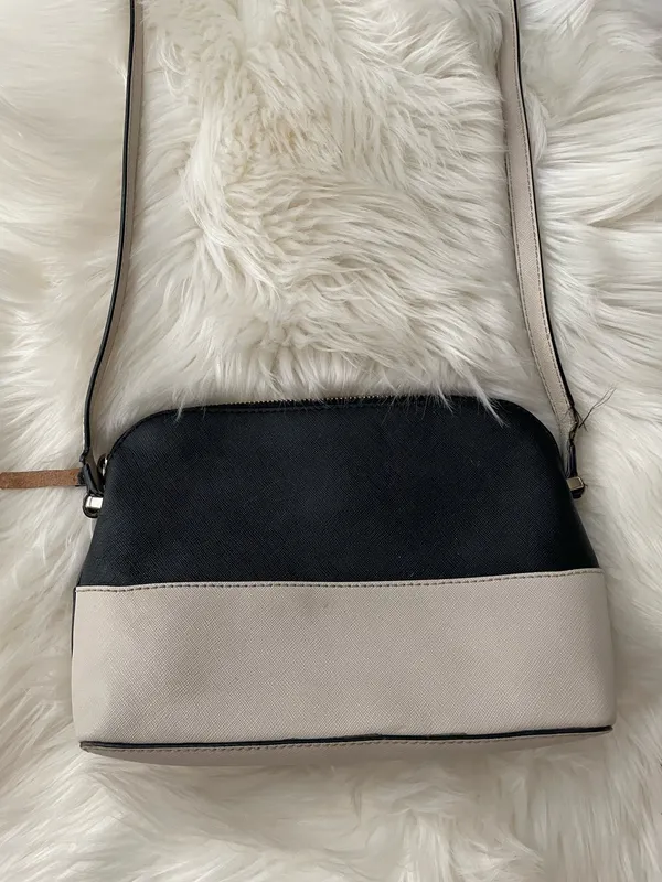 Kate Spade Black and Cream Crossbody Bag - Image 3