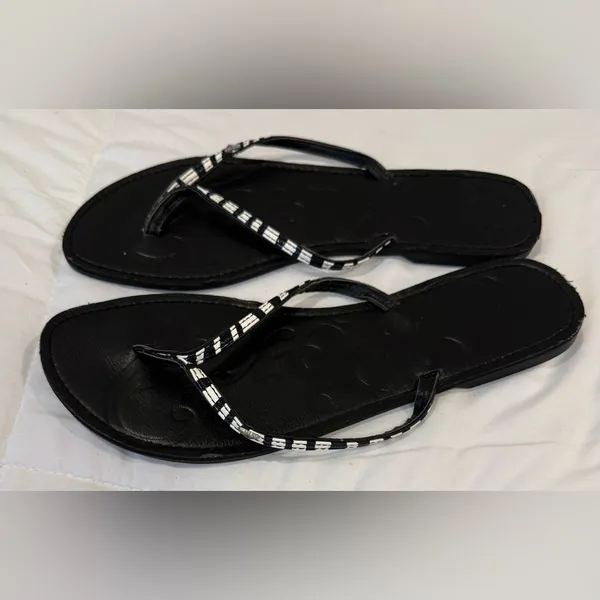 Roxy Blondie Sandals – Black & White Striped – Women’s Size 9 - Image 5