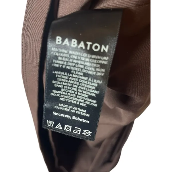 Aritzia Babaton Women's Sz S Contour Longsleeve Contour Squareneck Mini Dress - Image 6