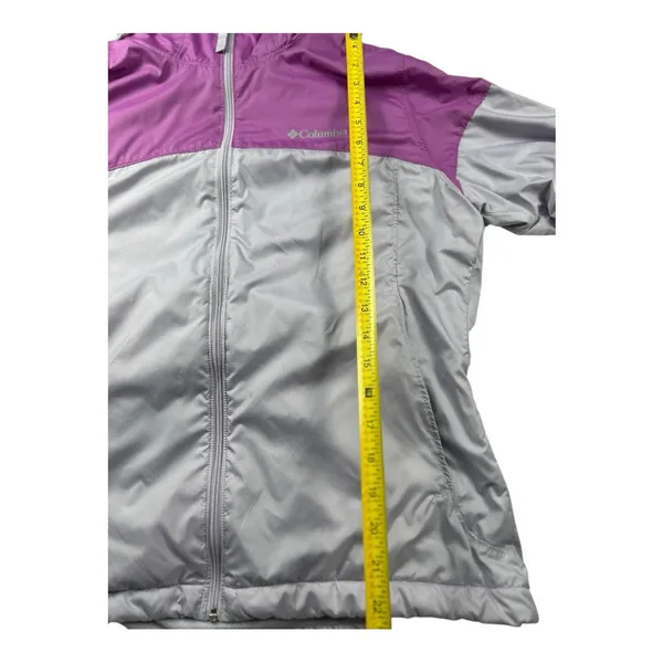 Columbia windbreaker hoodie fleece lined Sz M Women's Lavender Lilac Ski - Image 12