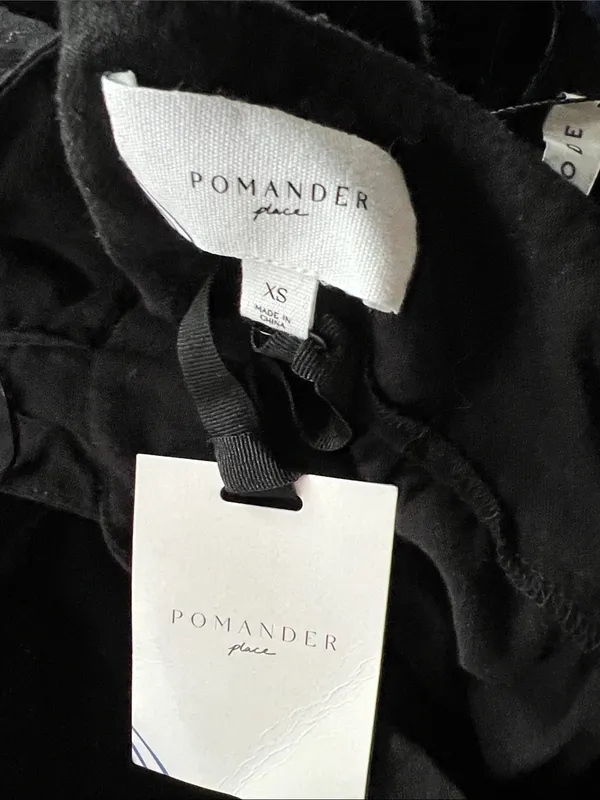 Tuckernuck Pommander Place Black Hazel Flutter Sleeve Dress XS NEW - Image 4